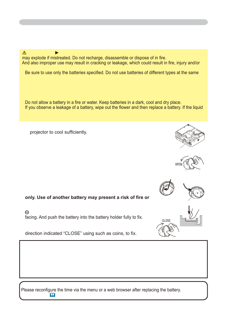 Replacing internal clock battery | Dukane 8776-RJ User Manual | Page 59 / 126