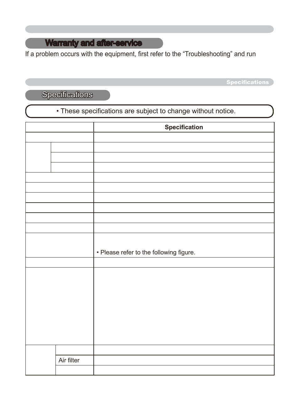 Warranty and after-service, Specifications | Dukane 8776-RJ User Manual | Page 67 / 126