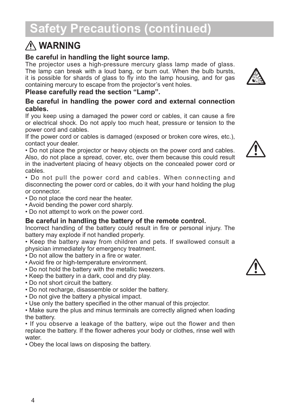 Safety precautions (continued), Warning | Dukane 8755G-RJ User Manual | Page 122 / 128