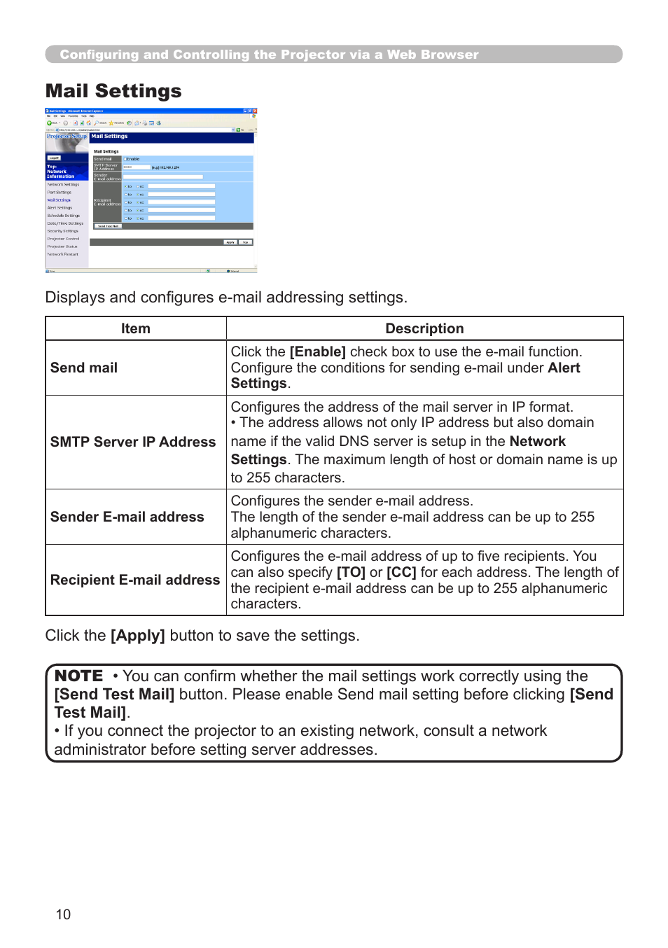 Mail settings | Dukane 8755G-RJ User Manual | Page 76 / 128