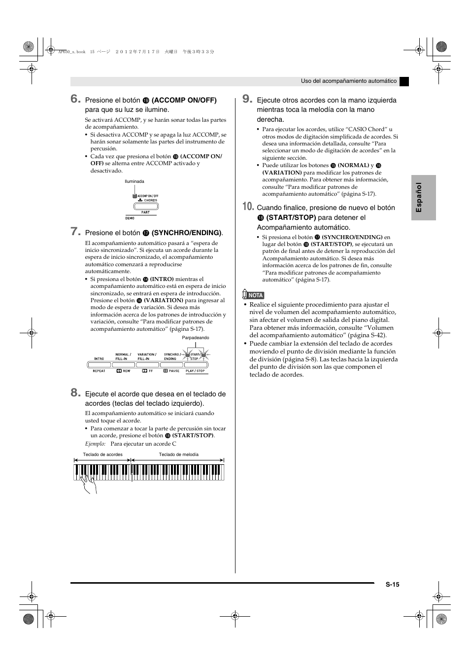 Casio AP-650M User Manual | Page 17 / 84