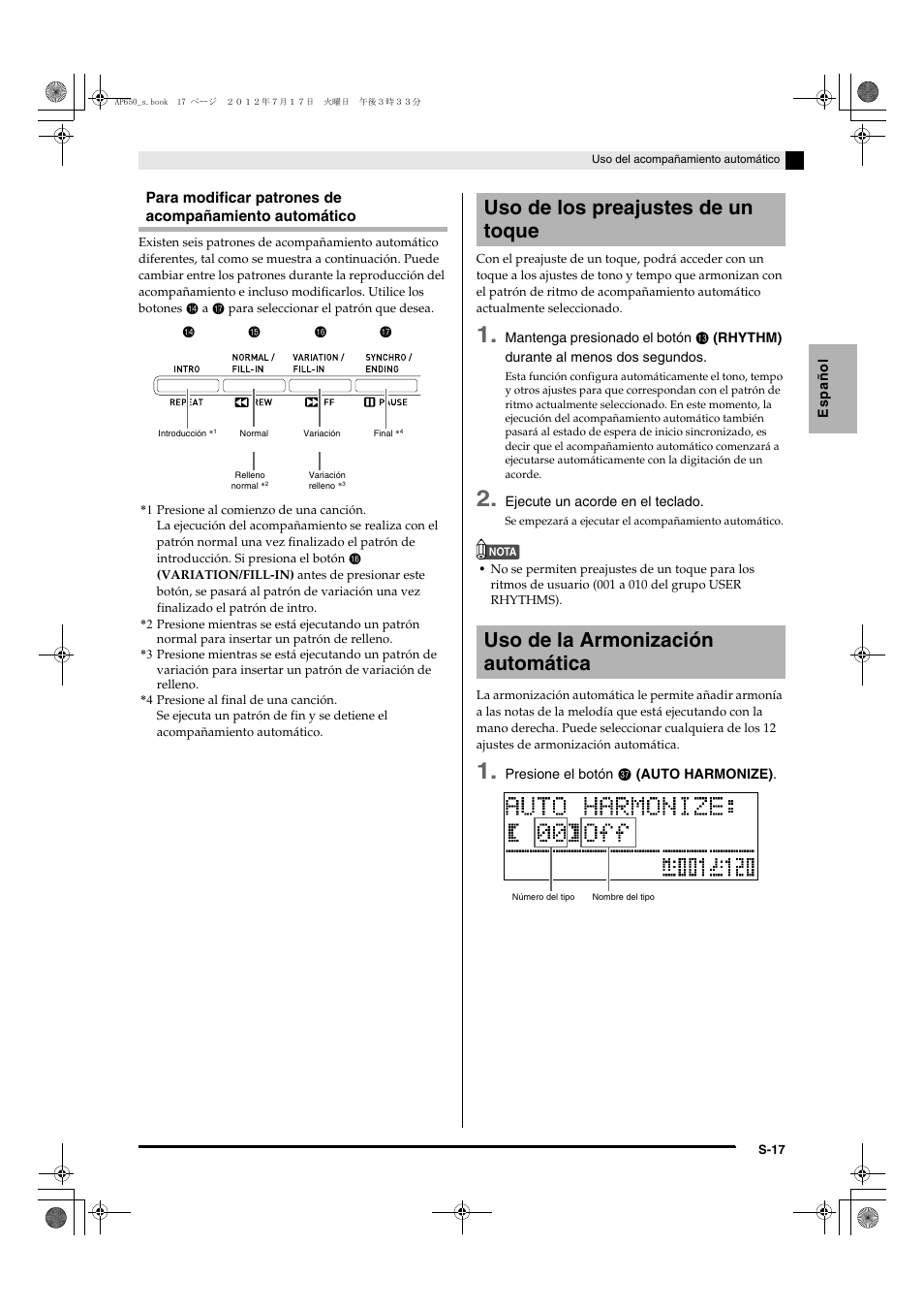 Casio AP-650M User Manual | Page 19 / 84