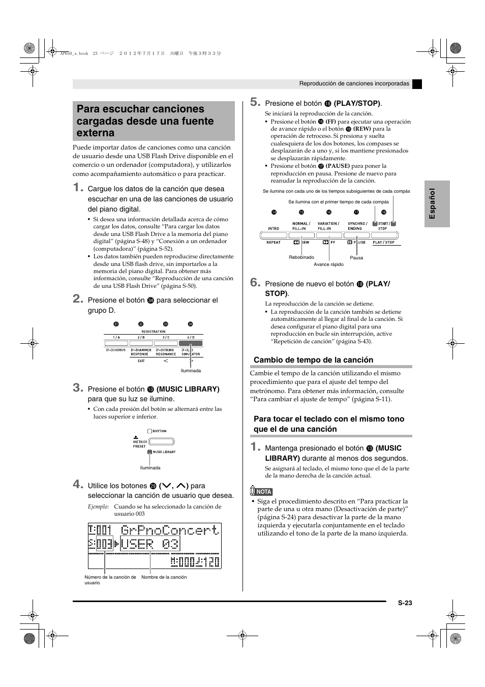 Casio AP-650M User Manual | Page 25 / 84