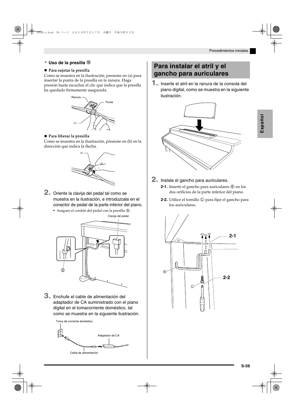 Casio AP-650M User Manual | Page 61 / 84