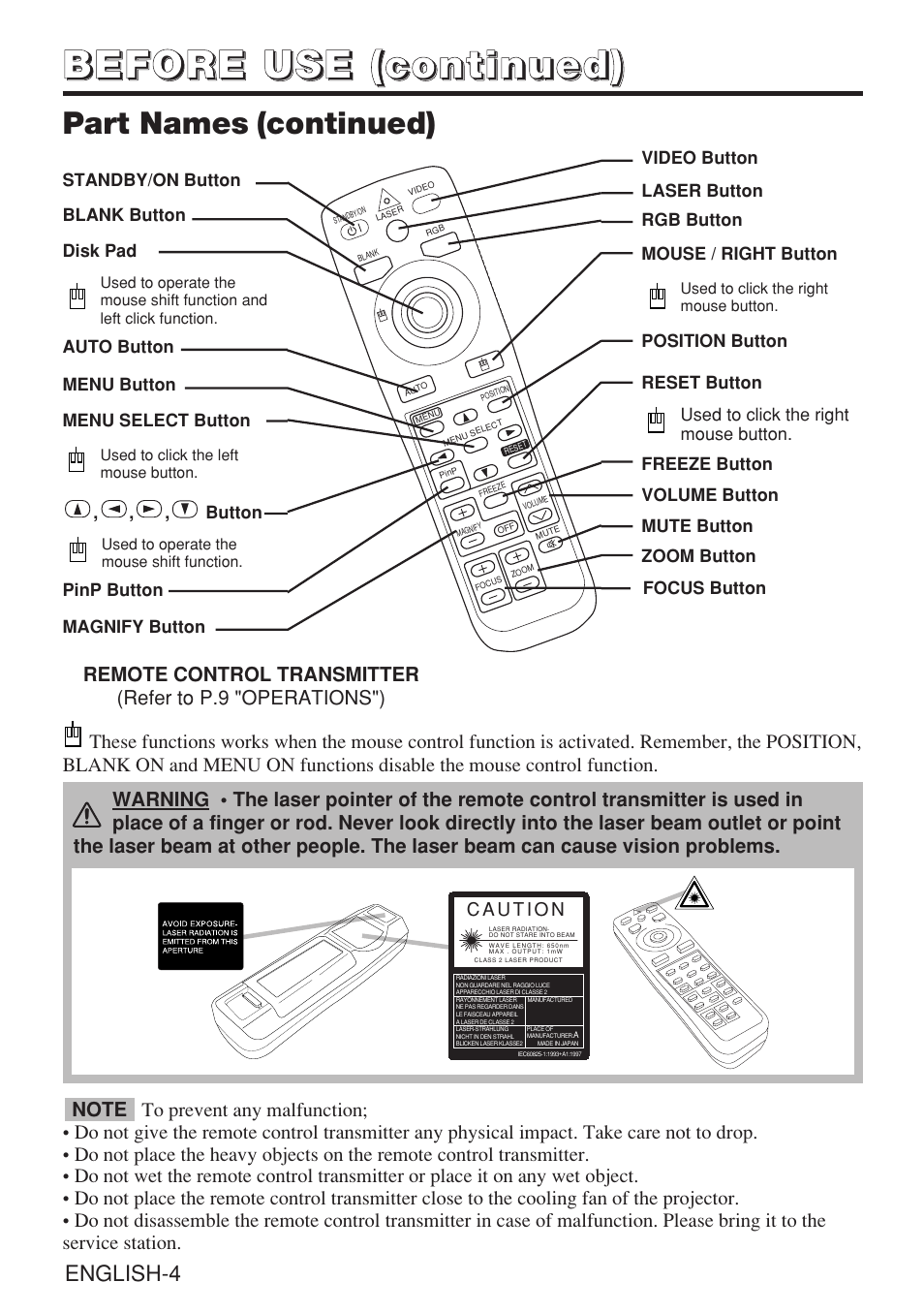 Part names (continued) | Dukane 28A8909 User Manual | Page 14 / 50