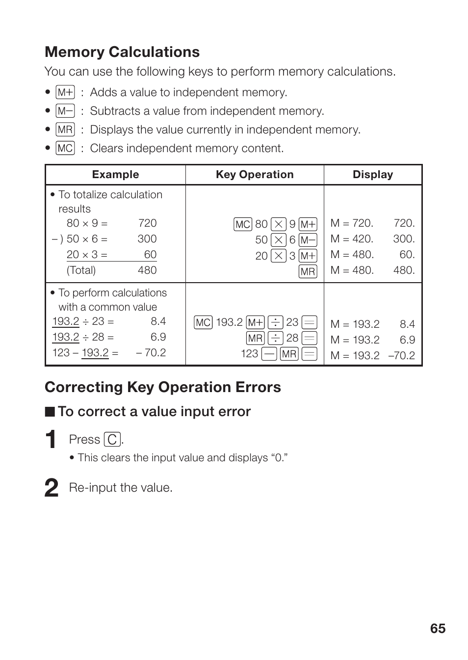 Correcting key operation errors | Casio EW-B100C User Manual | Page 67 / 91