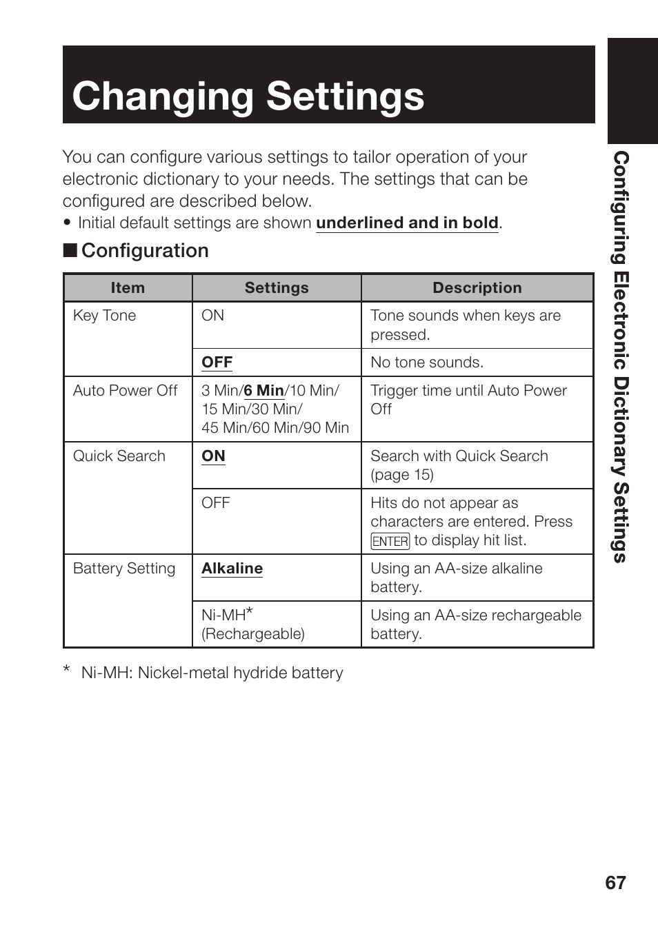 Changing settings | Casio EW-B100C User Manual | Page 69 / 91