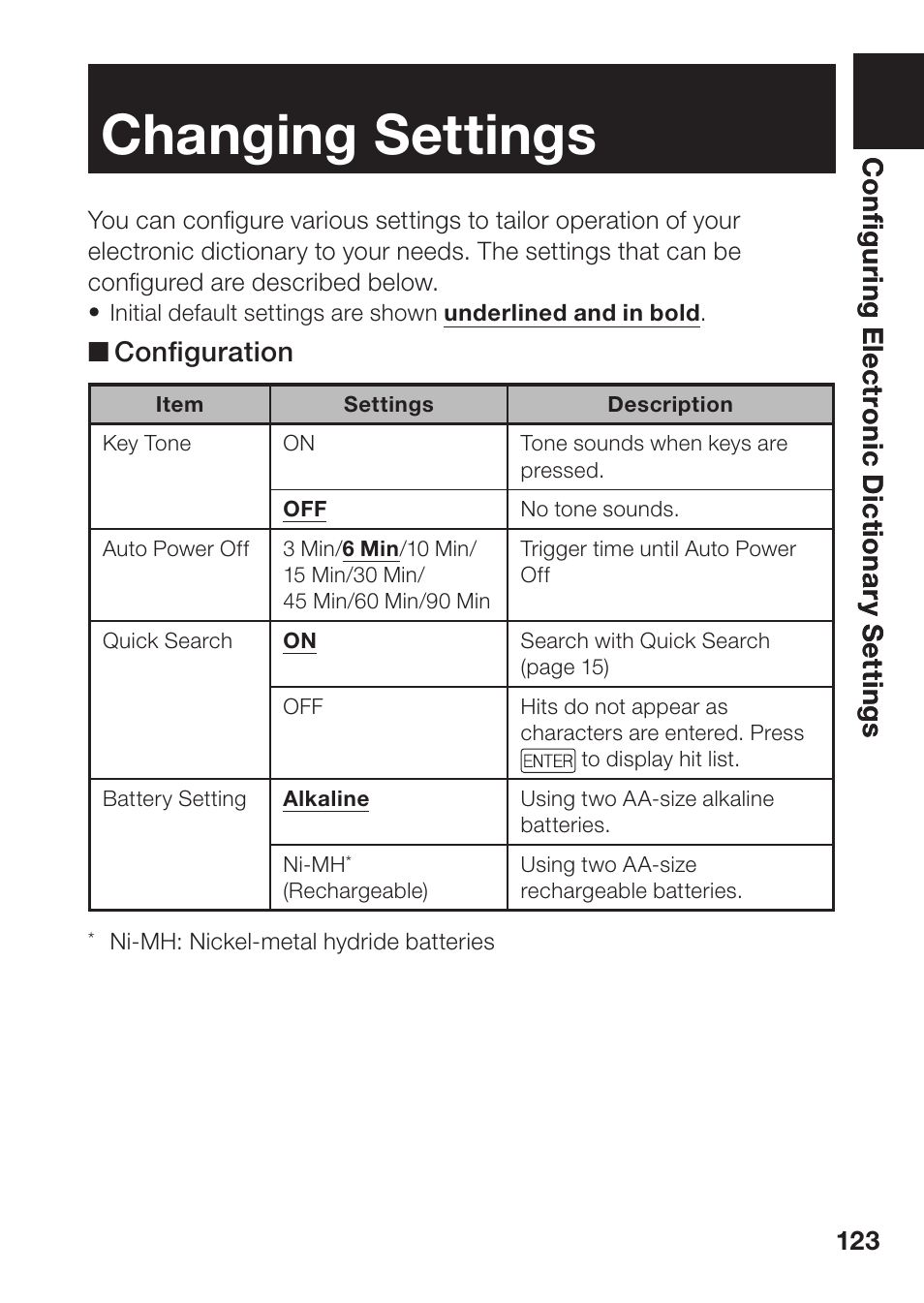 Changing settings | Casio EW-B2000C User Manual | Page 125 / 155