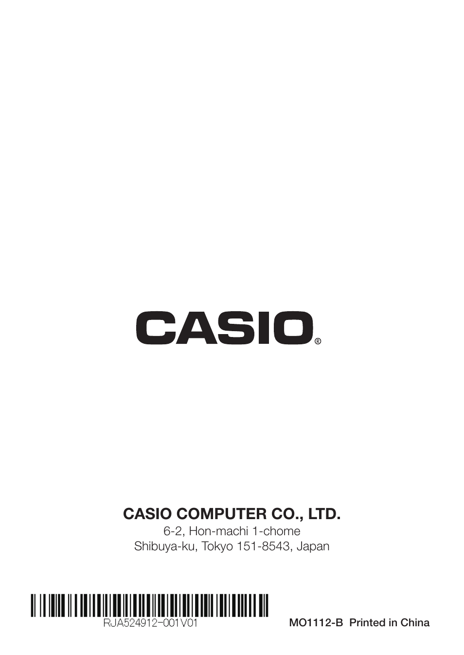 Casio computer co., ltd | Casio EW-B2000C User Manual | Page 155 / 155