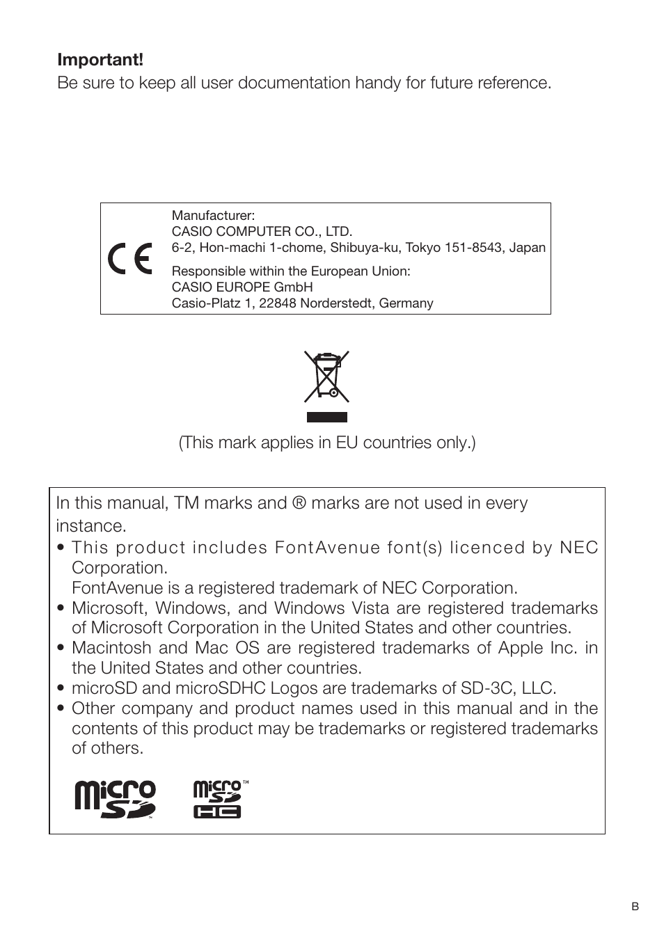 Casio EW-B2000C User Manual | Page 2 / 155