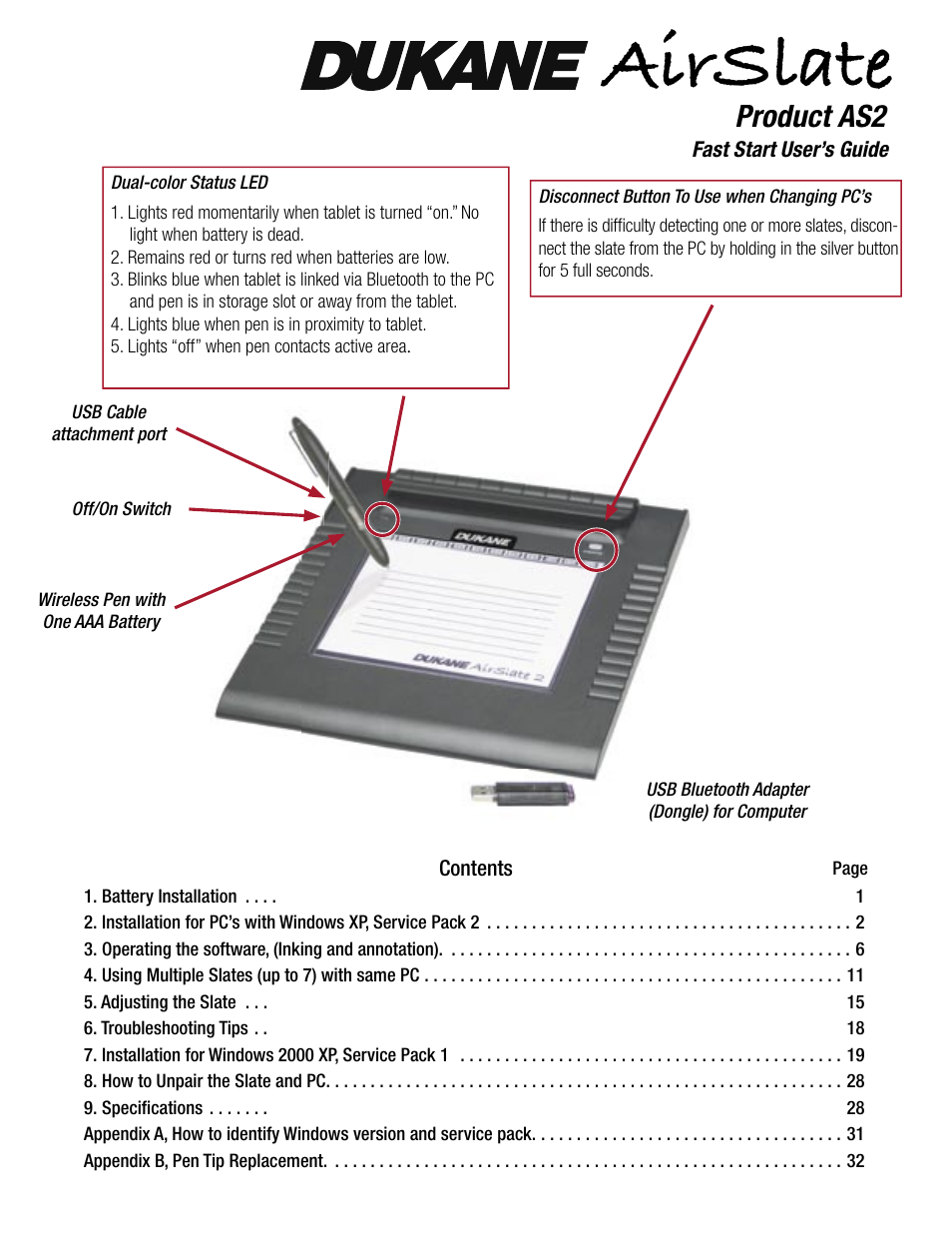 Dukane AIRSLATE AS2 User Manual | 36 pages