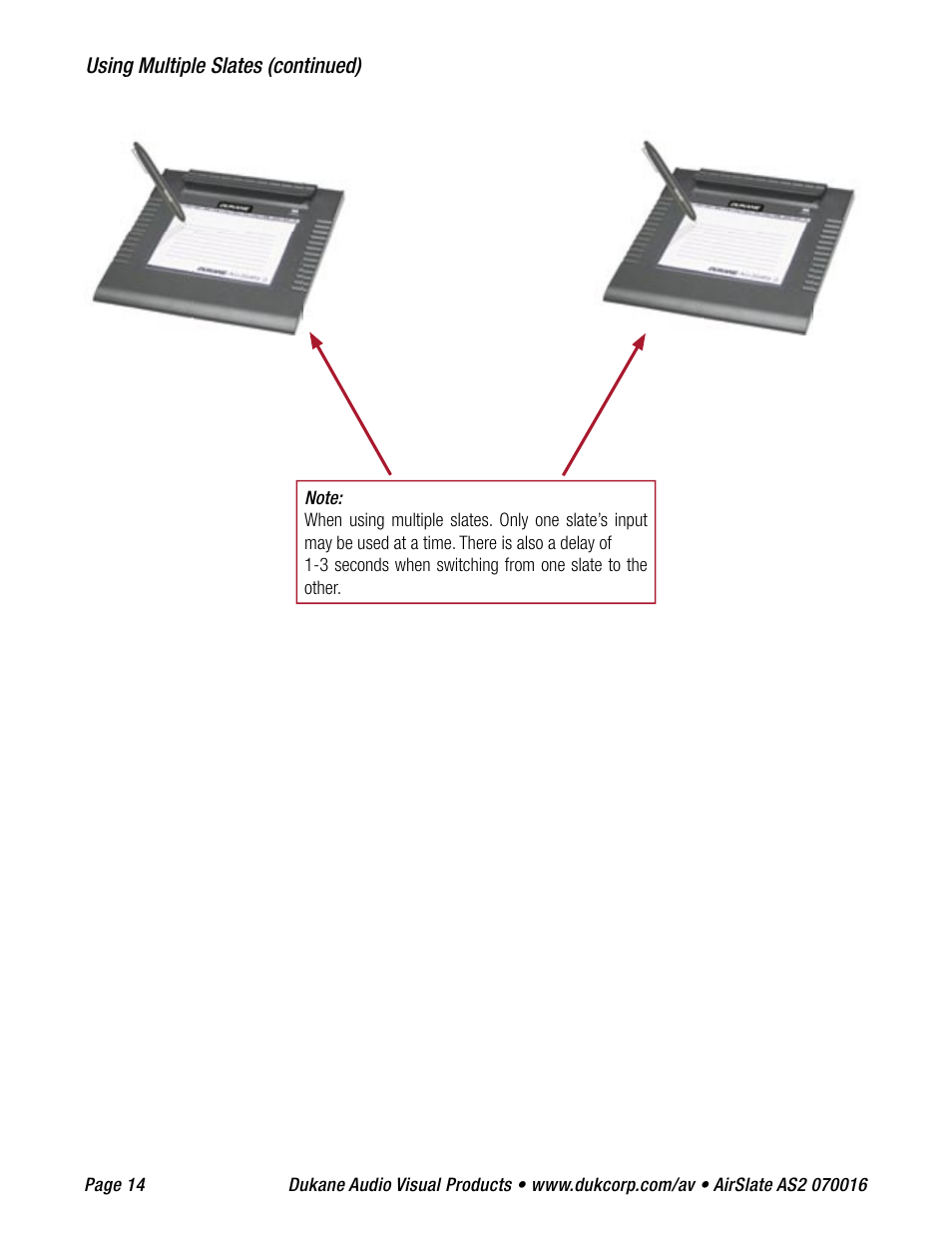 Dukane AIRSLATE AS2 User Manual | Page 16 / 36