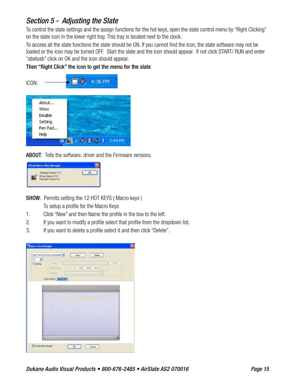 Dukane AIRSLATE AS2 User Manual | Page 17 / 36