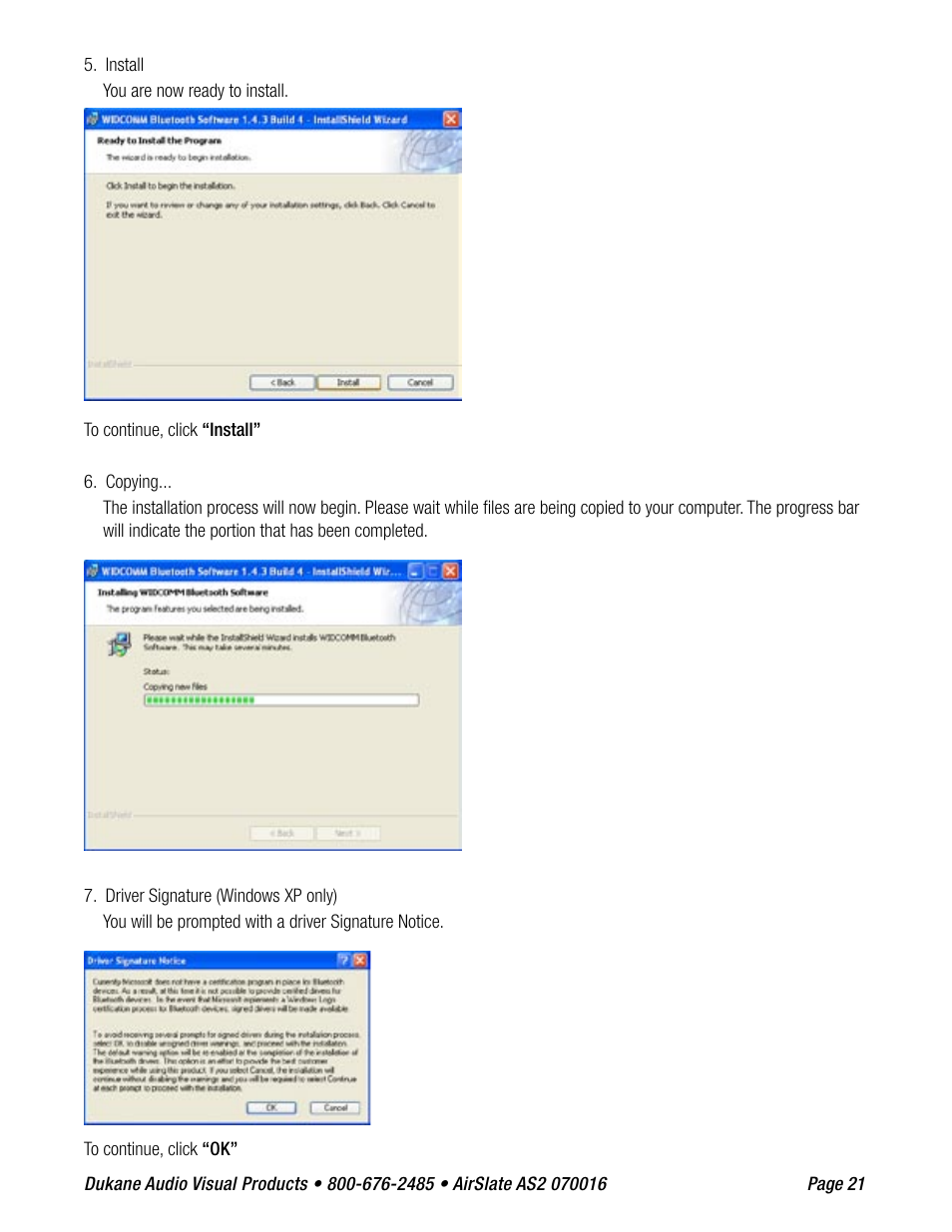 Dukane AIRSLATE AS2 User Manual | Page 23 / 36