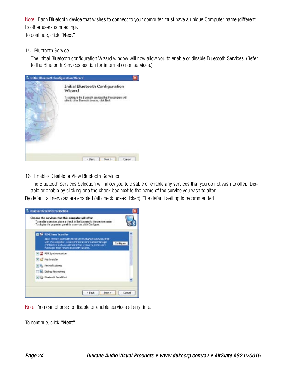 Dukane AIRSLATE AS2 User Manual | Page 26 / 36