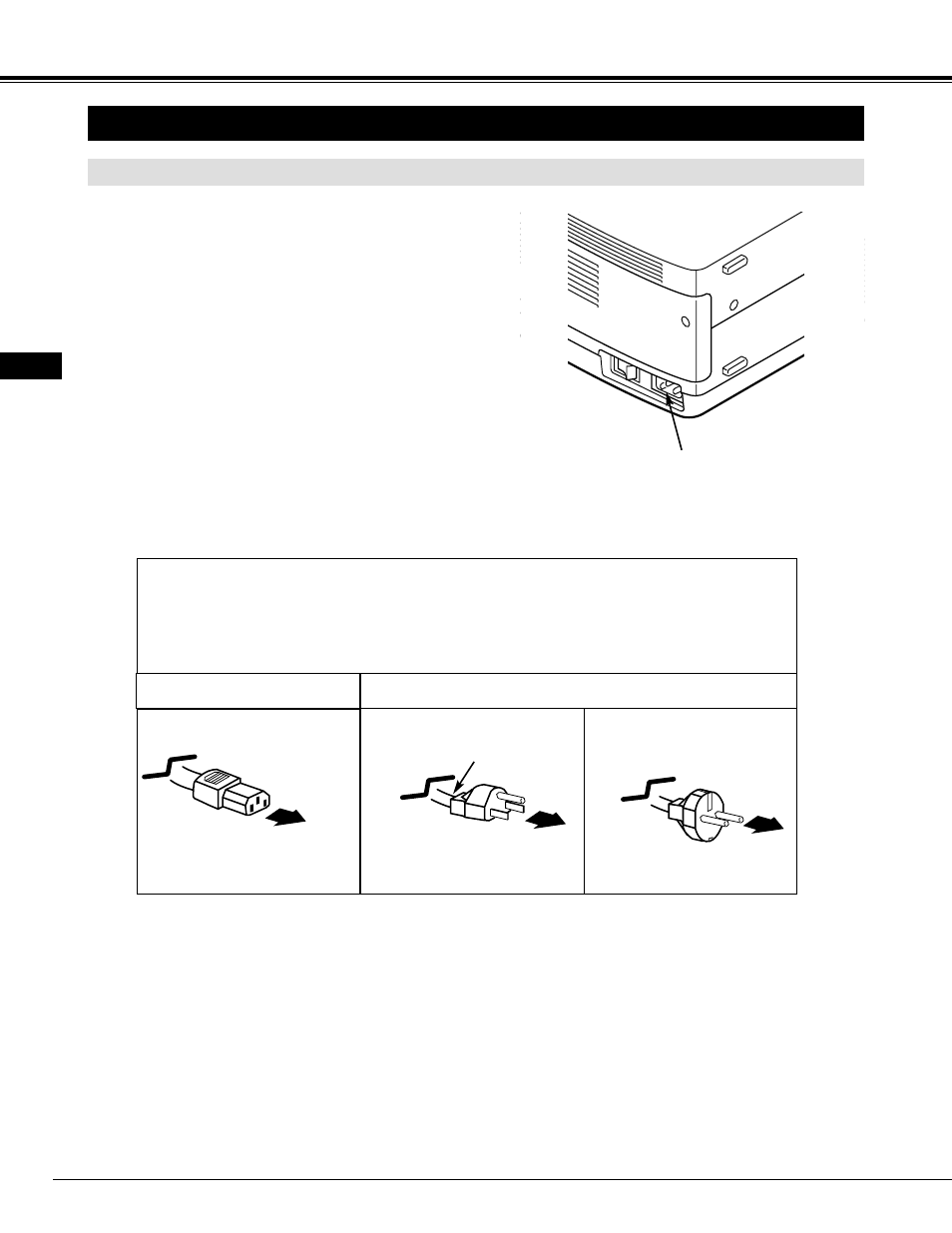 Setting-up projector, Preparation, Connecting ac power cord | Projector side ac outlet side | Dukane 28A8945 User Manual | Page 8 / 51