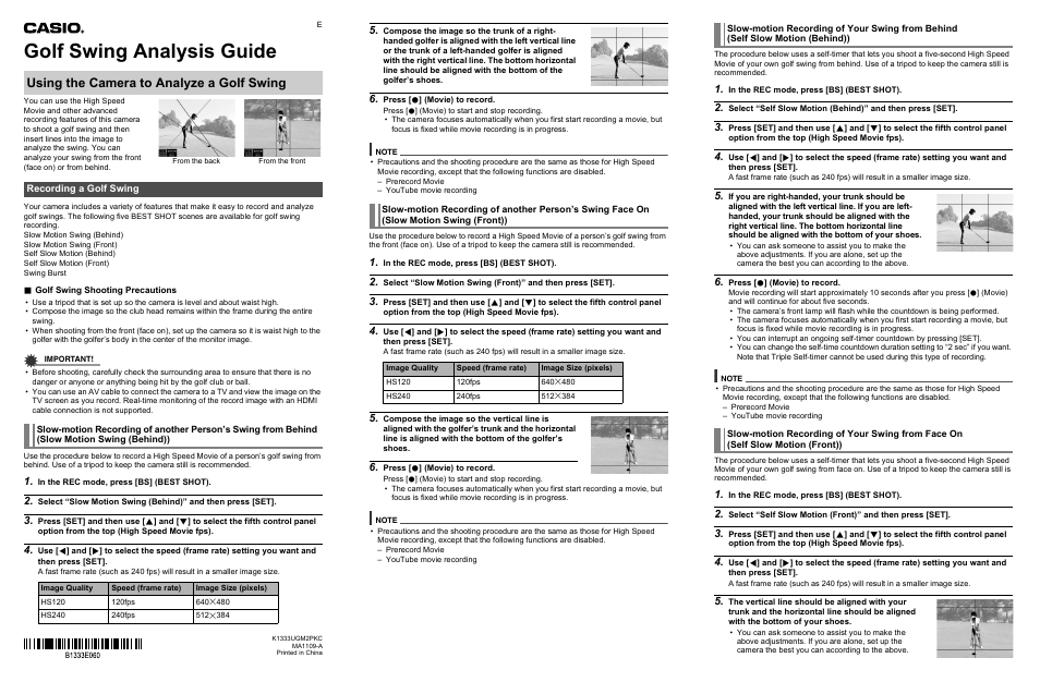 Casio EX-FC200S User Manual | 2 pages