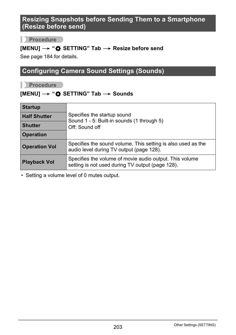Configuring camera sound settings (sounds) | Casio EX-FC500S User Manual | Page 203 / 248