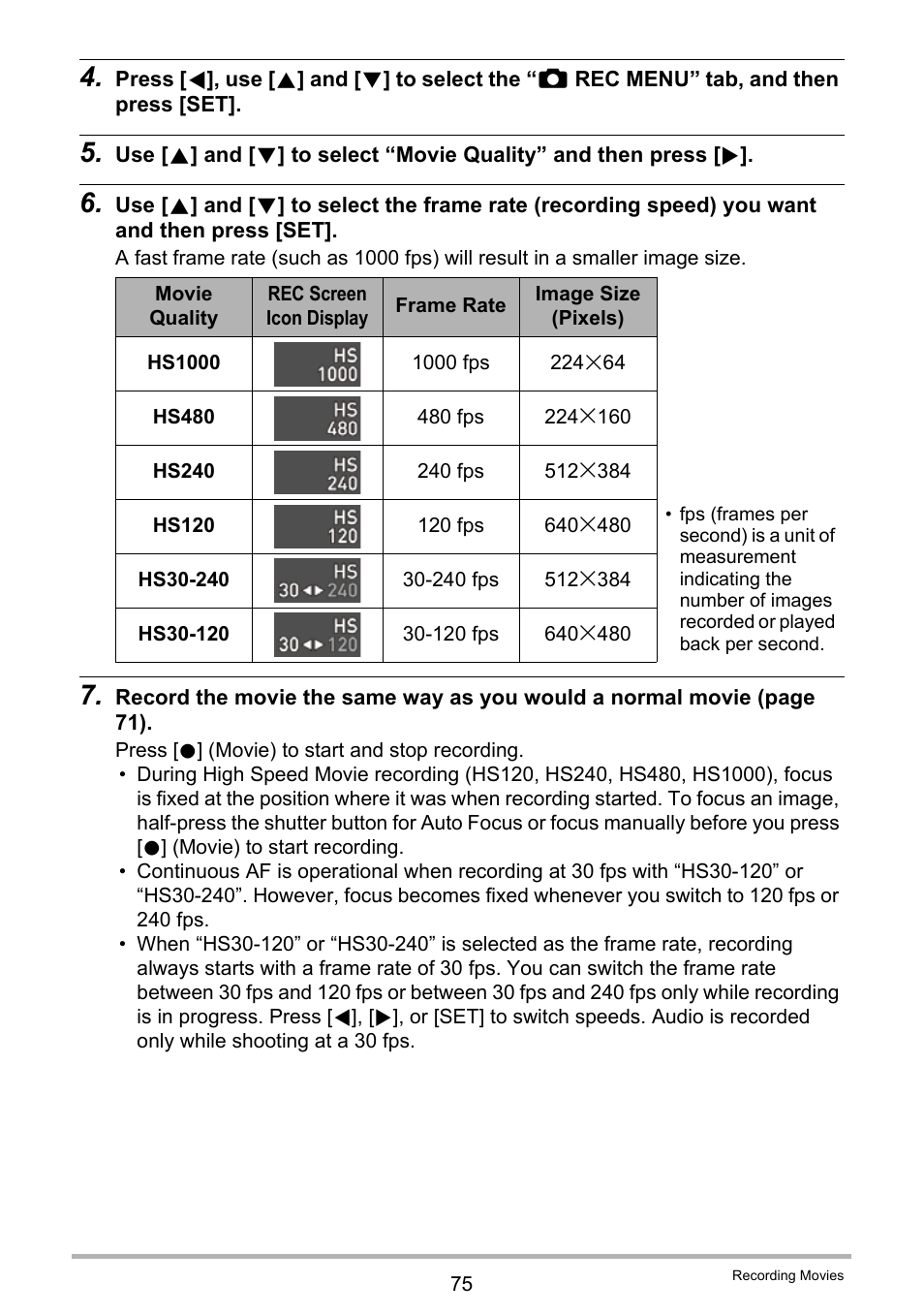 Casio EX-FC500S User Manual | Page 75 / 248