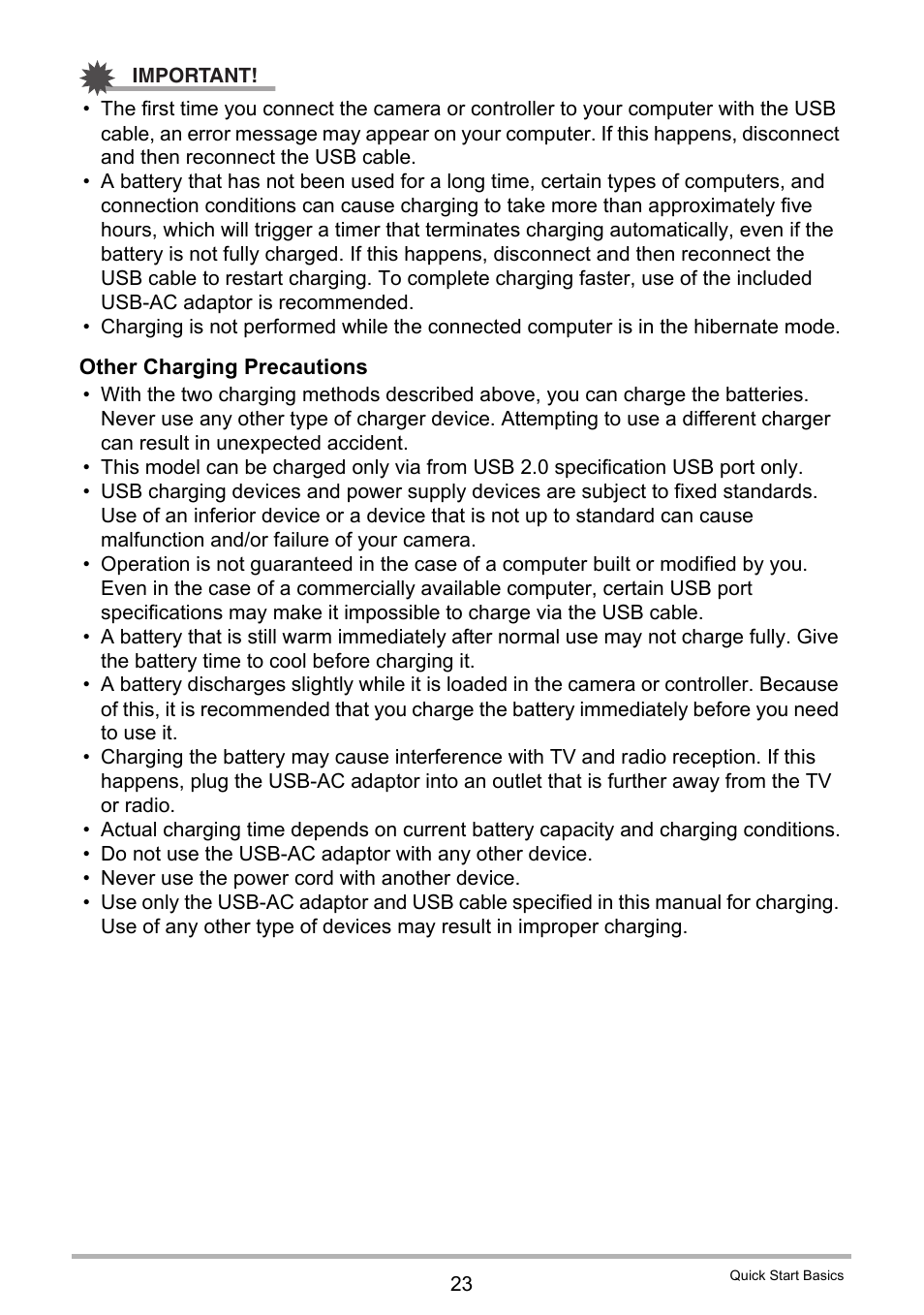 Casio EX-FR10 (Camera: Ver. 1.00 and 1.01, Controller: Ver. 1.00) User Manual | Page 23 / 119