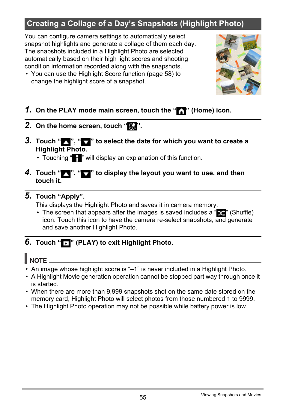 Casio EX-FR10 (Camera: Ver. 1.00 and 1.01, Controller: Ver. 1.00) User Manual | Page 55 / 119