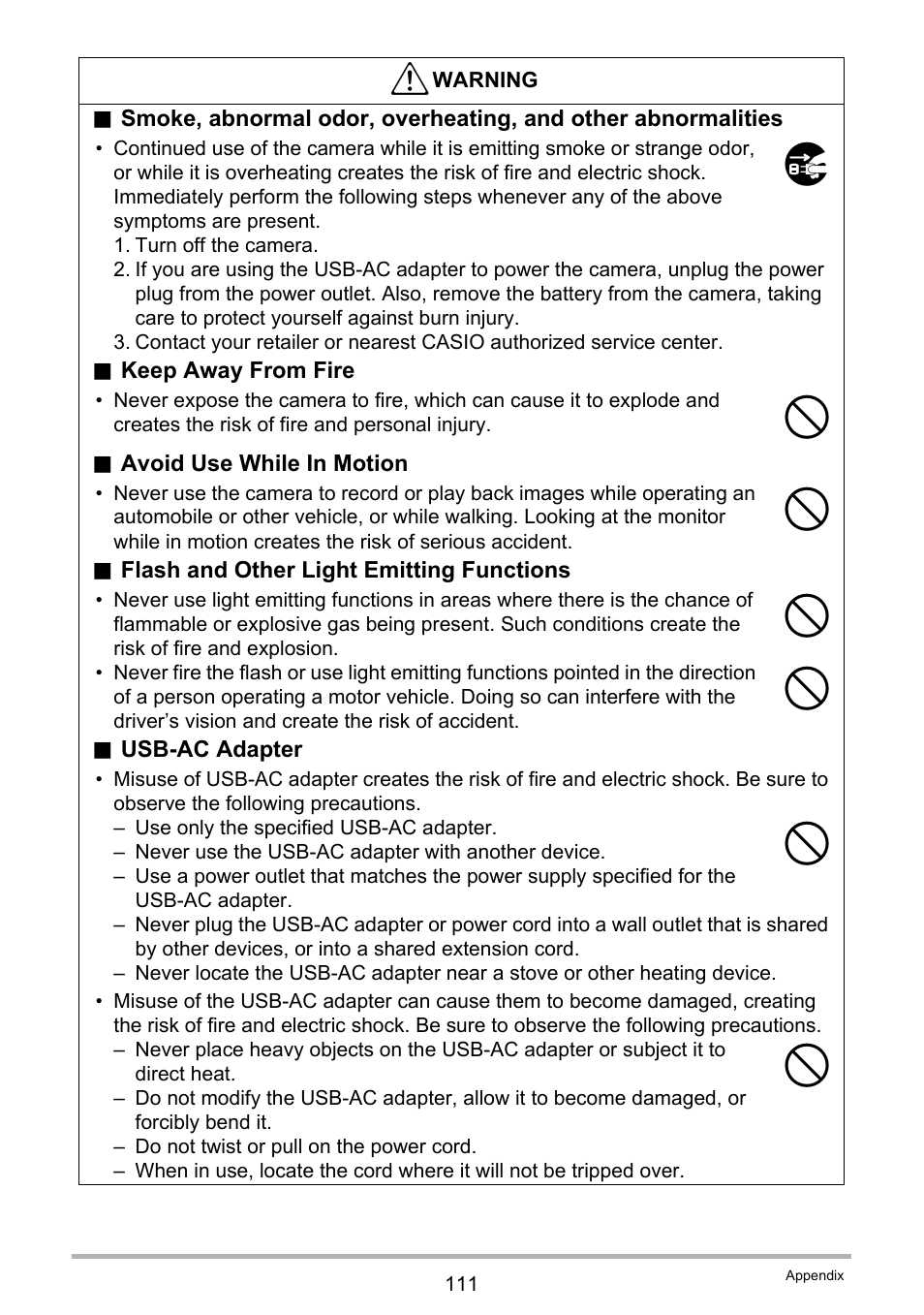 Casio EX-H60 User Manual | Page 111 / 136