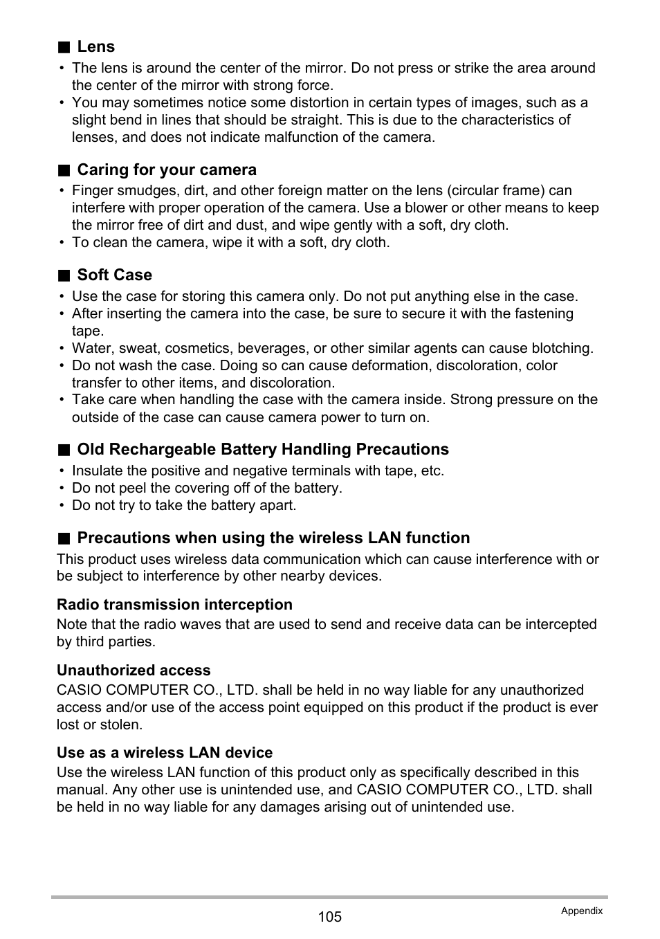 Casio EX-MR1 User Manual | Page 105 / 126