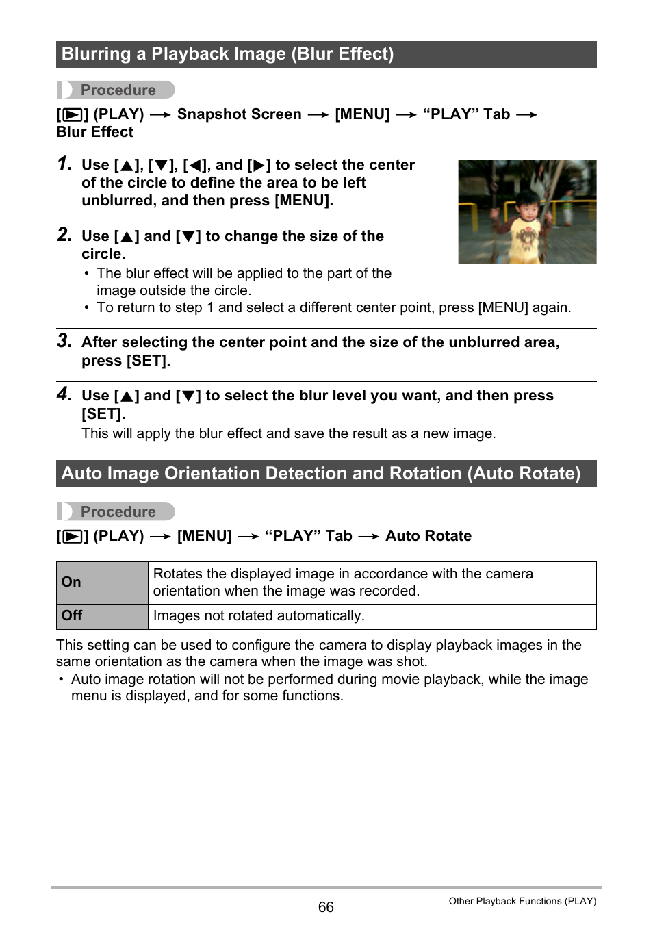 Blurring a playback image (blur effect) | Casio EX-MR1 User Manual | Page 66 / 126