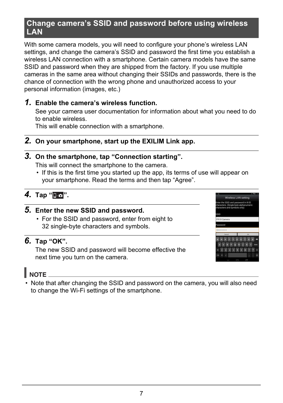 Casio EXILIM Link User Manual | Page 7 / 13