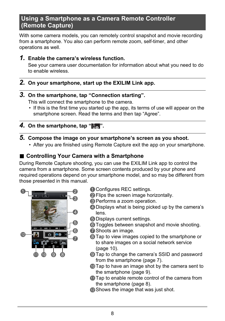 Casio EXILIM Link User Manual | Page 8 / 13