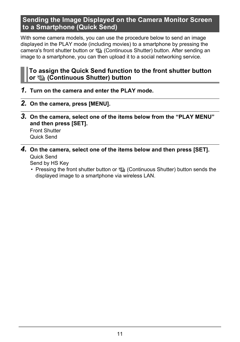 Casio EXILIM Remote 3.0 User Manual | Page 11 / 20