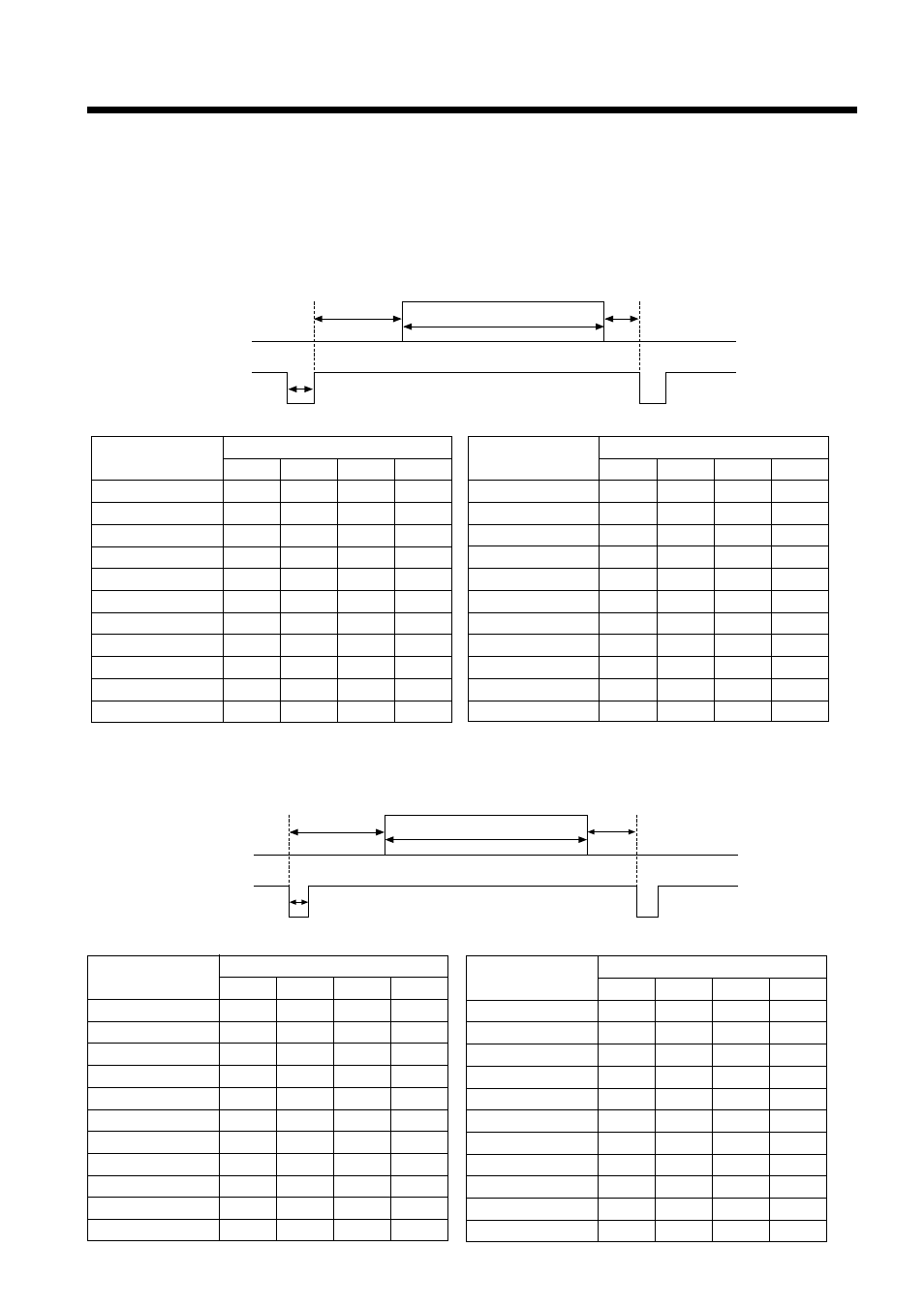 Connection to the rgb signal terminal (continued), Initial set signals, Data hsync | Data vsync | Dukane 28A8800 User Manual | Page 26 / 38