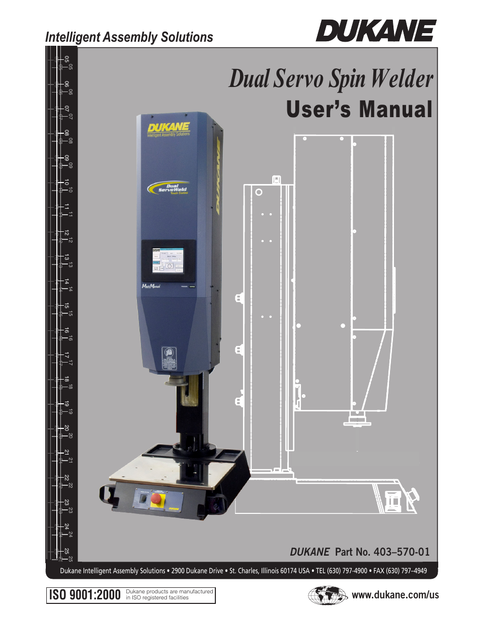 Dukane Dual Servo Spin Welder 403570-01 User Manual | 118 pages