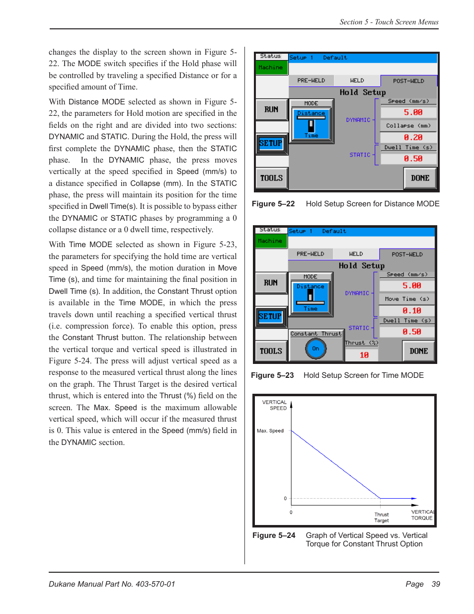 Dukane Dual Servo Spin Welder 403570-01 User Manual | Page 45 / 118