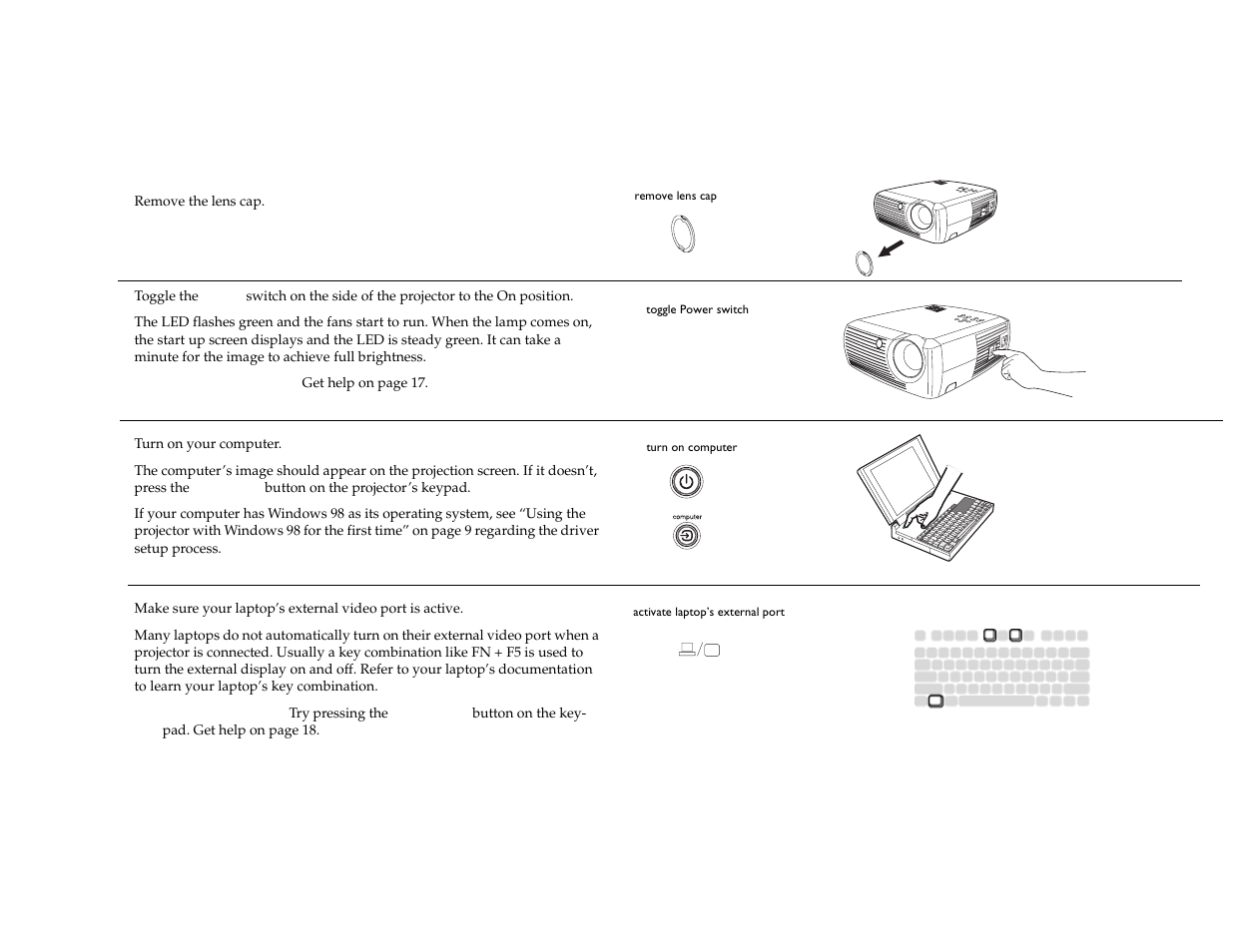 Displaying a computer source image | Dukane 28A7100HC User Manual | Page 8 / 47