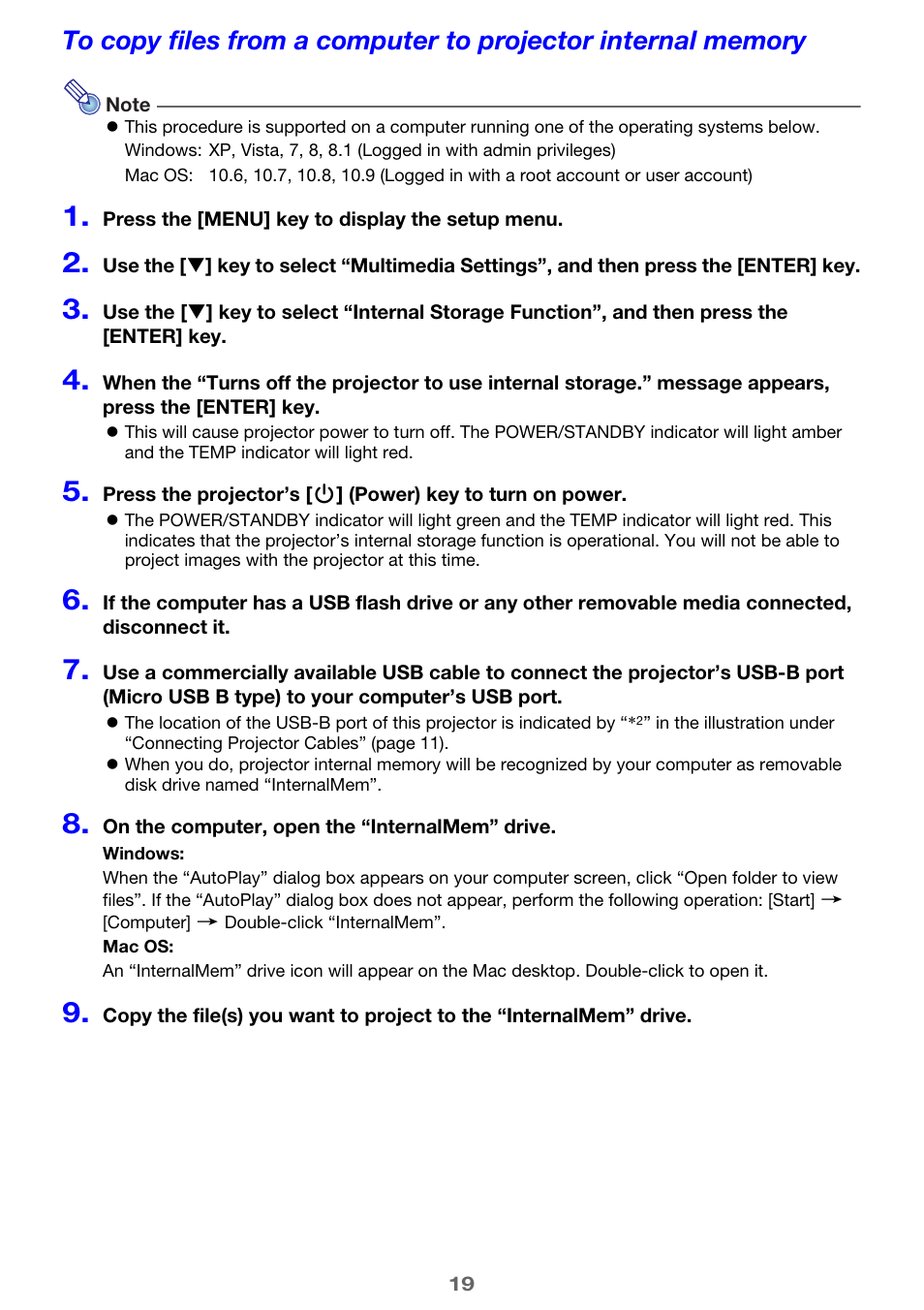 E 19) a | Casio XJ-A142 User Guide User Manual | Page 19 / 103