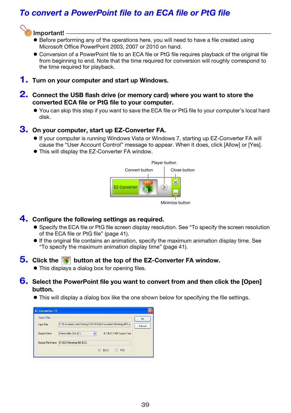 Casio XJ-A142 User Guide User Manual | Page 39 / 103