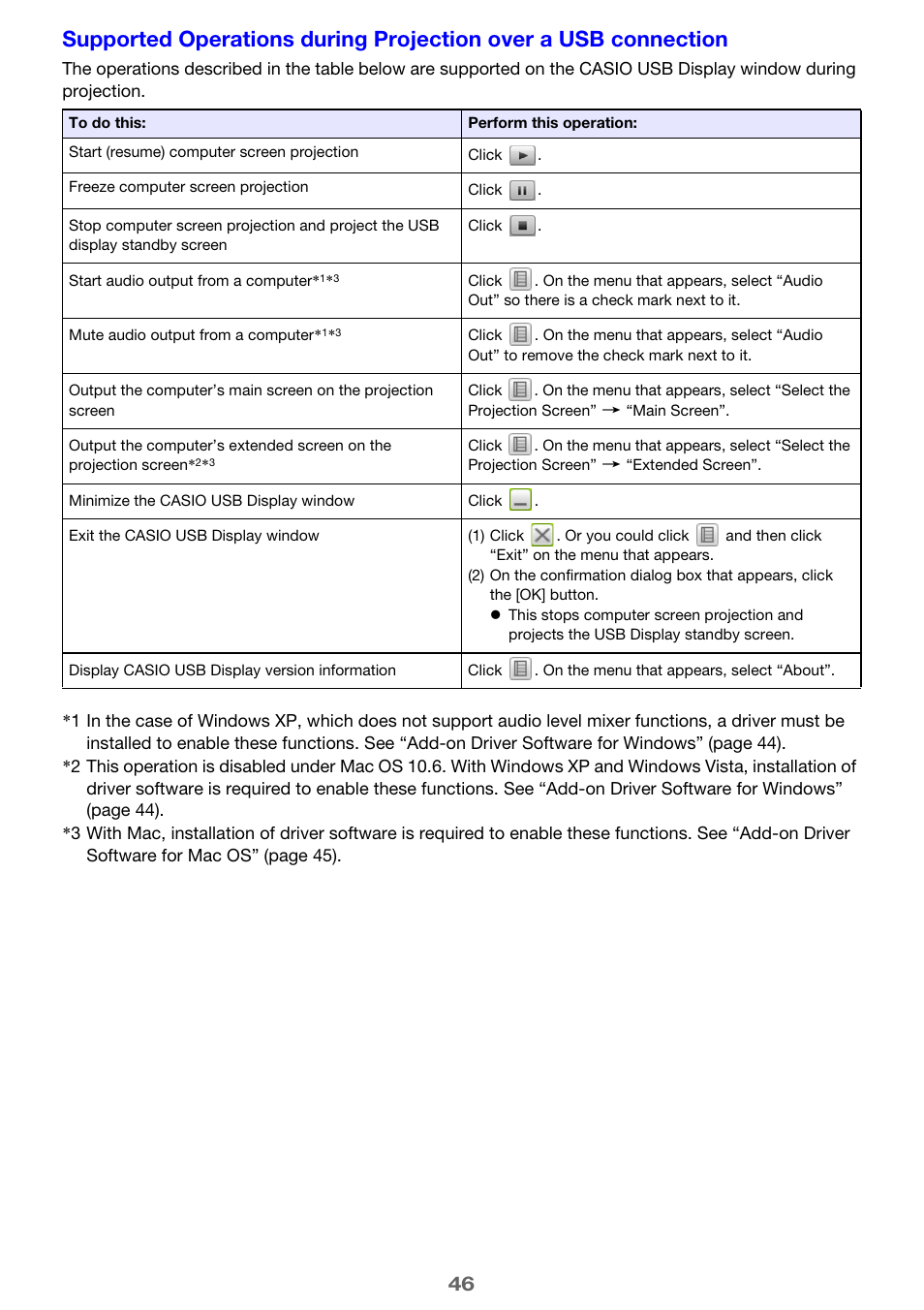 Casio XJ-A142 User Guide User Manual | Page 46 / 103