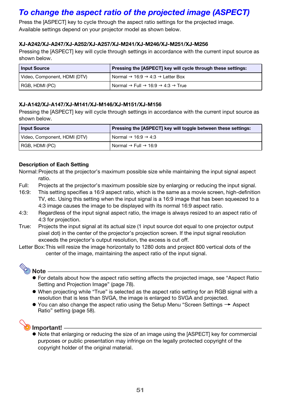 Casio XJ-A142 User Guide User Manual | Page 51 / 103