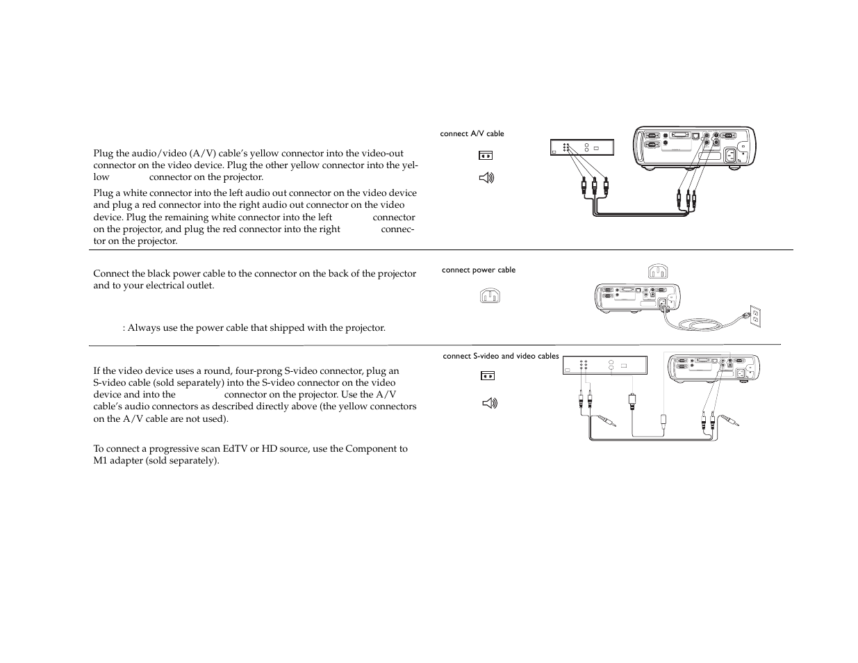 Connecting a video device | Dukane 8772 User Manual | Page 14 / 48