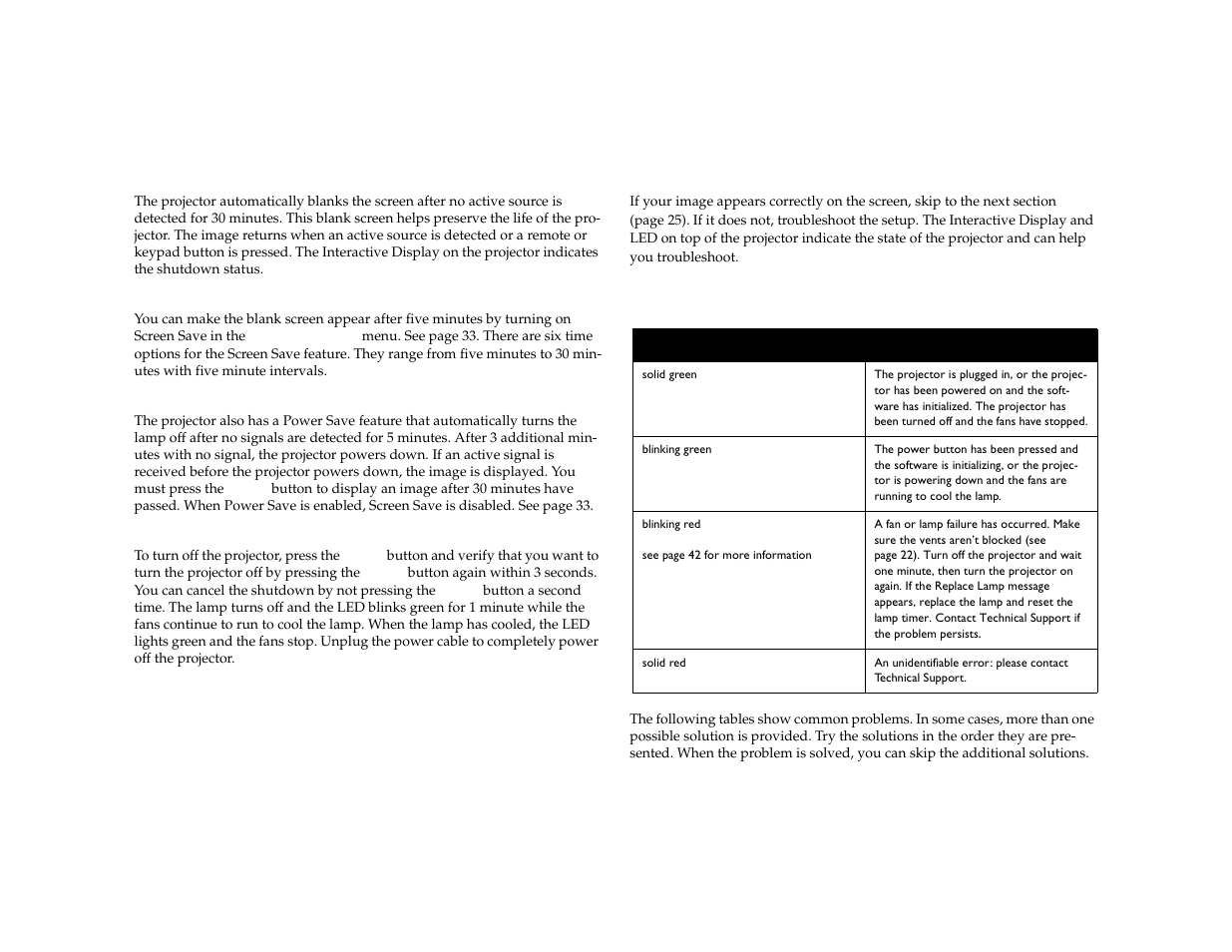 Shutting down the projector, Troubleshooting your setup | Dukane 8772 User Manual | Page 17 / 48