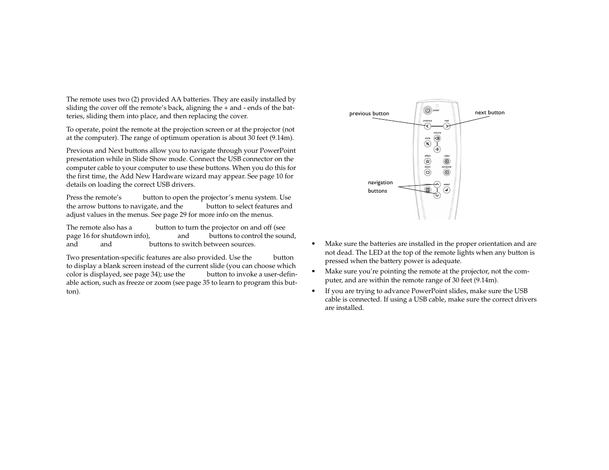 Using the remote control | Dukane 8772 User Manual | Page 26 / 48