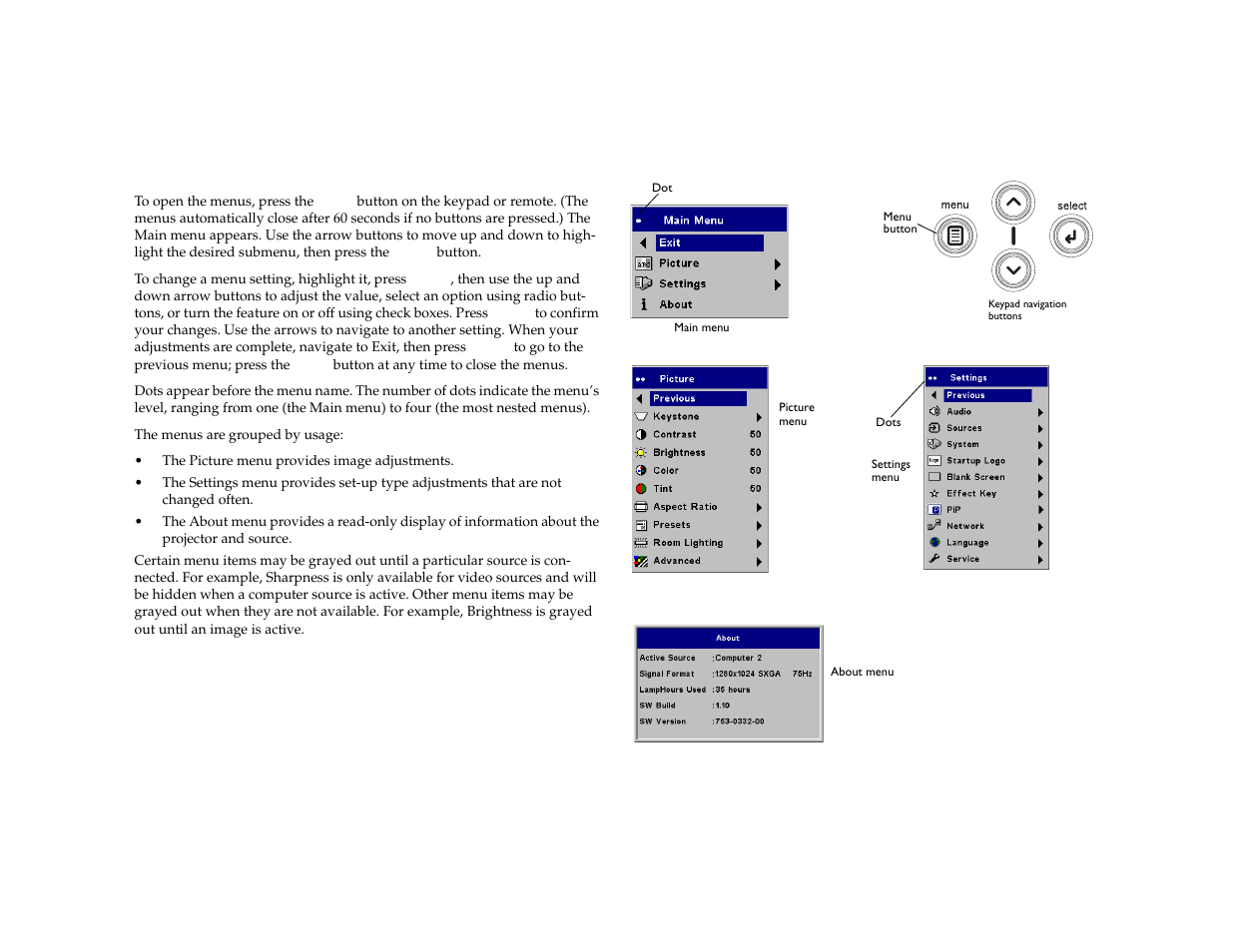 Using the menus | Dukane 8772 User Manual | Page 30 / 48