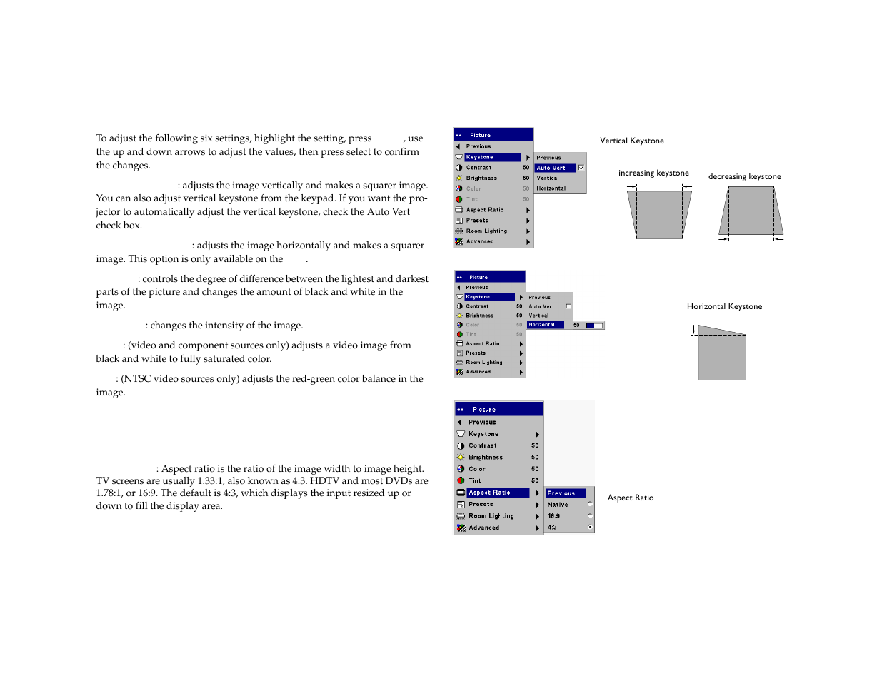 Picture menu | Dukane 8772 User Manual | Page 31 / 48