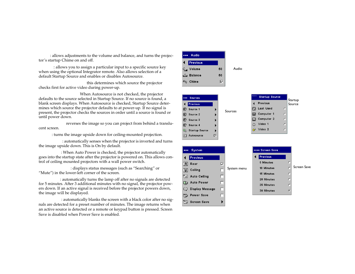 Settings menu | Dukane 8772 User Manual | Page 34 / 48