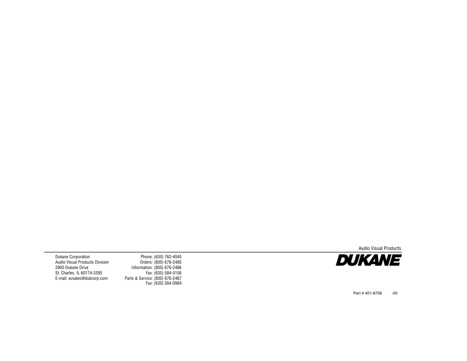 Dukane 8772 User Manual | Page 48 / 48