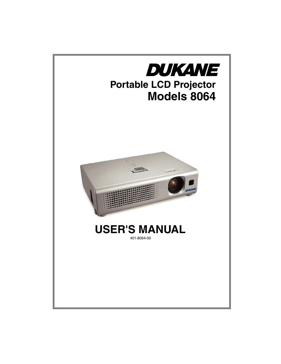 Dukane 8064 User Manual | 70 pages