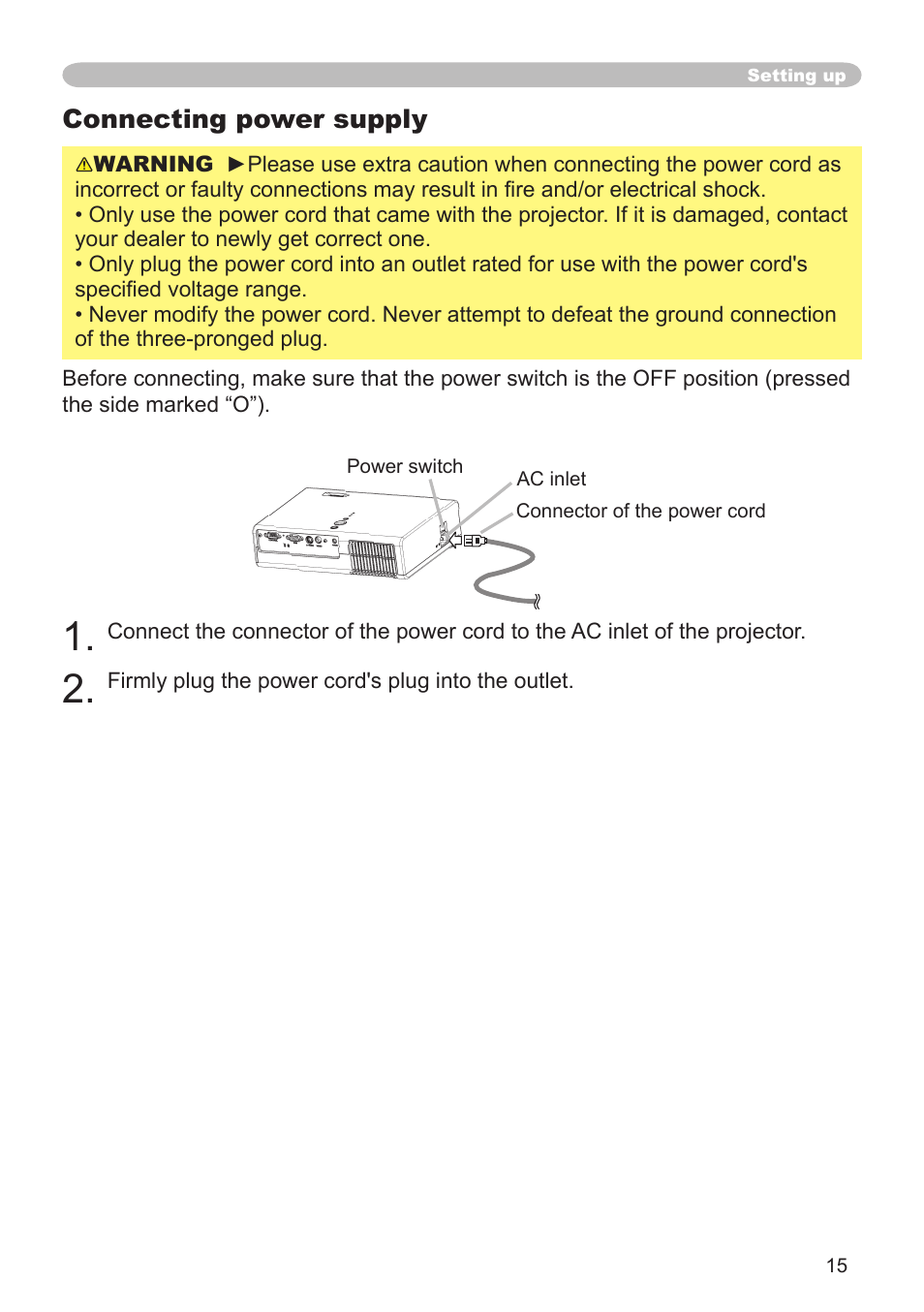 Connecting power supply | Dukane 8064 User Manual | Page 17 / 70