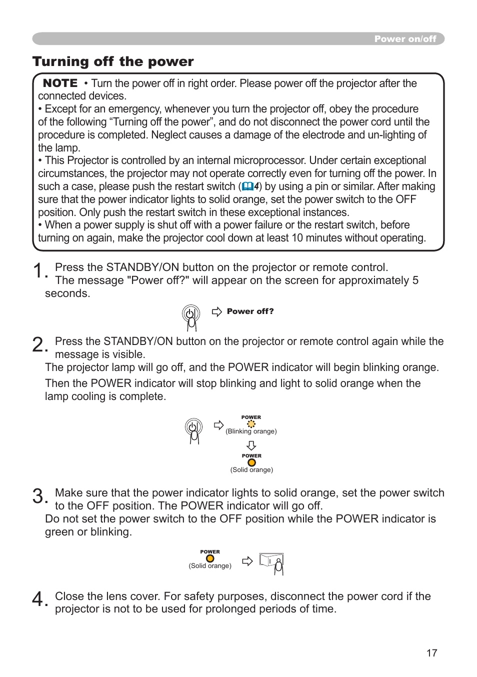 Turning off the power | Dukane 8064 User Manual | Page 19 / 70