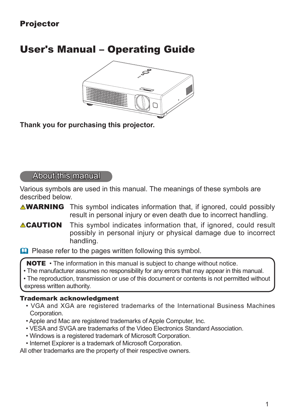 User's manual – operating guide, About this manual | Dukane 8064 User Manual | Page 3 / 70